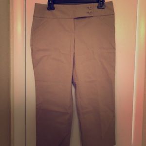 Khaki Capri Dress Pants